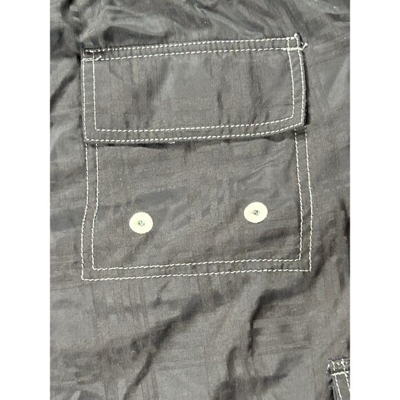 Tommy Bahama Swim Trunks Mens Large Relax Board Shorts Nylon Black Cargo - Picture 14 of 15